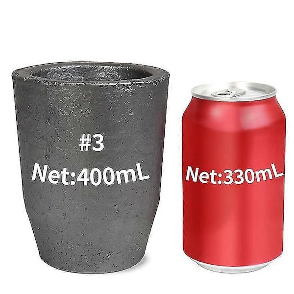 Nro 3 Piikarbidigrafiittiuunikuopat, uunikuopat metallin sulatukseen, kestävät, sulatusvalu Refin
