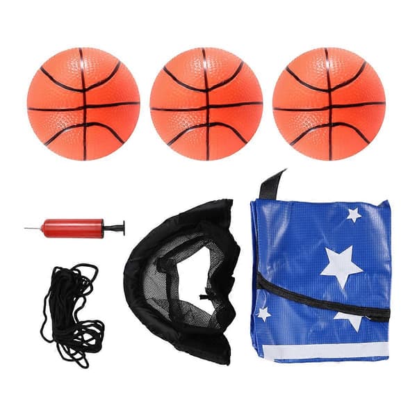 Trampoline Basketballkurvsett for barn Vanntett Blå