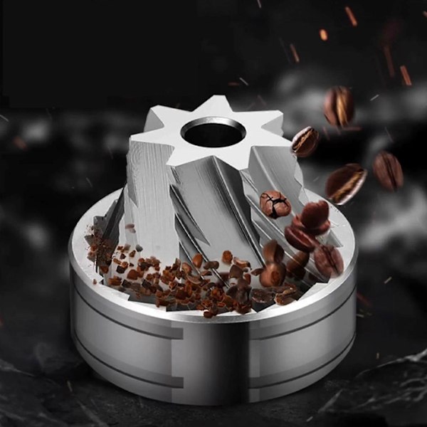 Manuell Kaffekvern Rustfritt Stål Burr Kvern for Cappuccino Kjøkken Latte