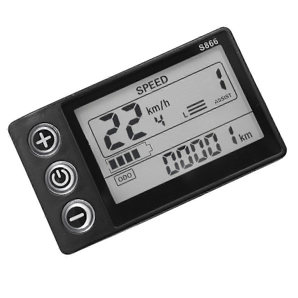 24v-60v S866 Controller Panel Instrumentbræt Vandtæt Elcykel Lcd Display Til Elektrisk E-cykel Sc