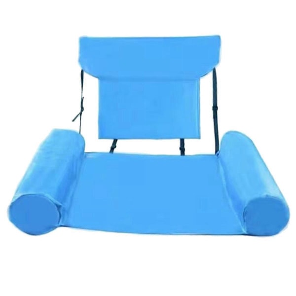 Pool Float Stol, Uppblåsbar Pool Blå för Vuxna