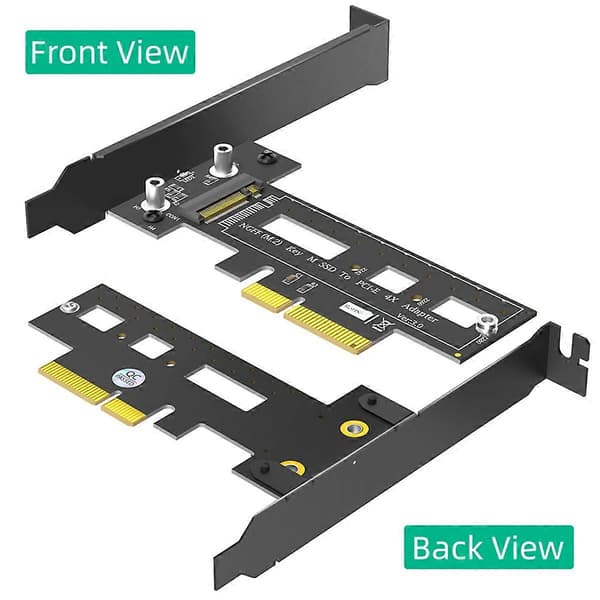 M.2 NGFF PCIe SSD til PCI Express 3.0 X4 Host Adapter Kort Svart