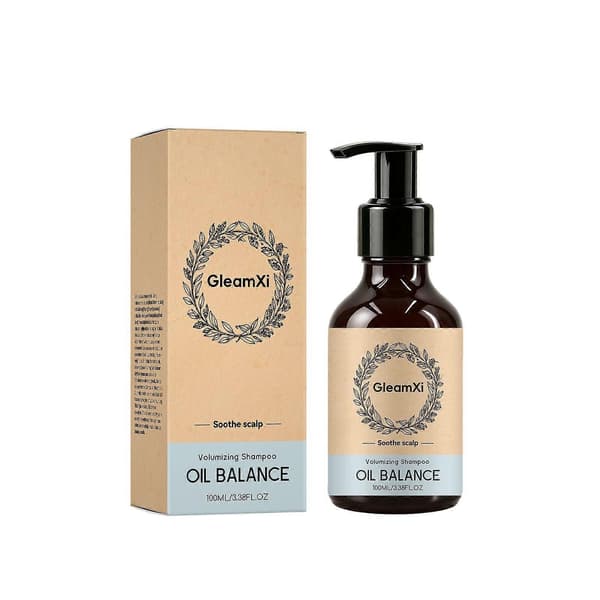 Tuuheuttava shampoo, 100 ml öljytasapainottava hiustenhoito 3PCS