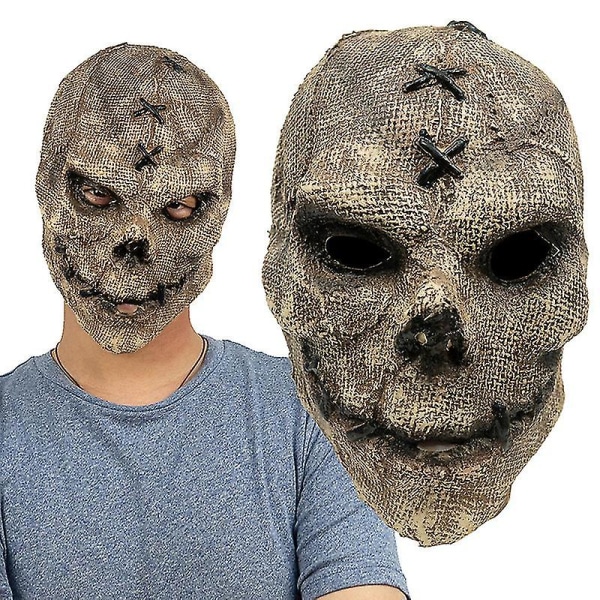 Scary Skull Päähineet Uutuus Latex Masque Halloween -asujen rekvisiitta