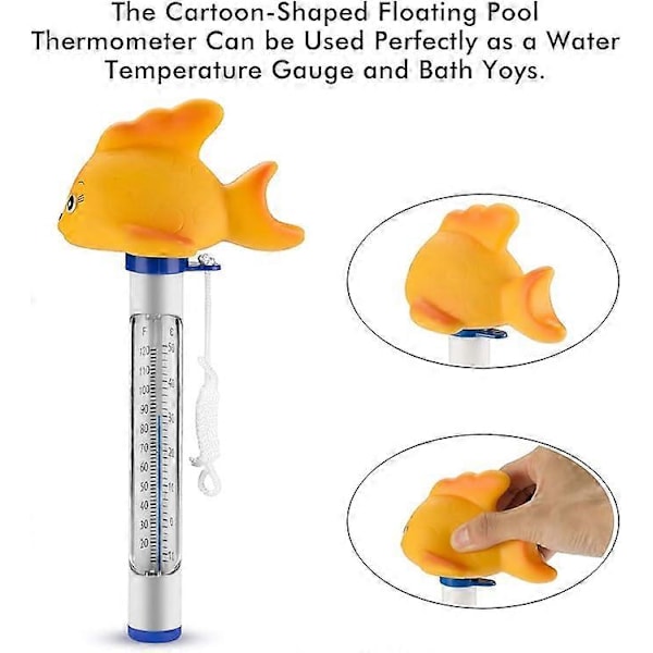 Flytande Pooltermometer, Vacker Inomhus Utomhus Termometer för Pool Spa Badkar Jacuzzi Akvarium Vattentemperatur