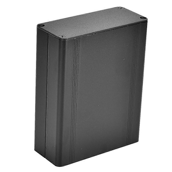 Projektlåda i aluminiumlegering för DIY Elektronikskydd Sandblästrad Svart Finish