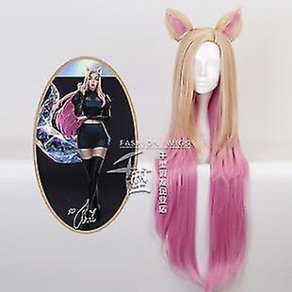 Snabb leverans Lol League Of Legends Ny Kda Girl Group Ali Cosplay Peruk Halloween Scen Kostym Cosplay Anime Kostym rekvisita