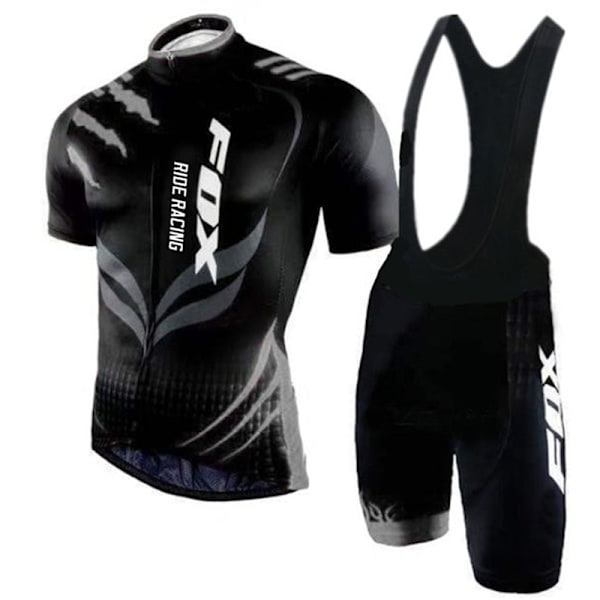 Maillot Cyclisme 2023 Oranssi Pyöräilypaita Set Miesten FOX RIDE RACING Polkupyöräily Lyhythihaiset Vaatteet Mtb Pyöräilyasut Vaatteet 3 4XL