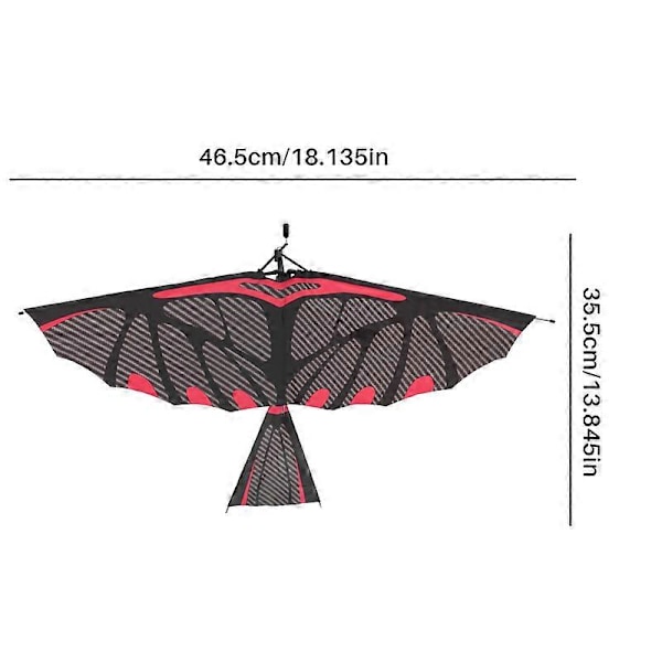 Kulfiber Model Flymonteringssæt Flappende Vinge Fly DIY Model Fly Pterosaur Gummibånd