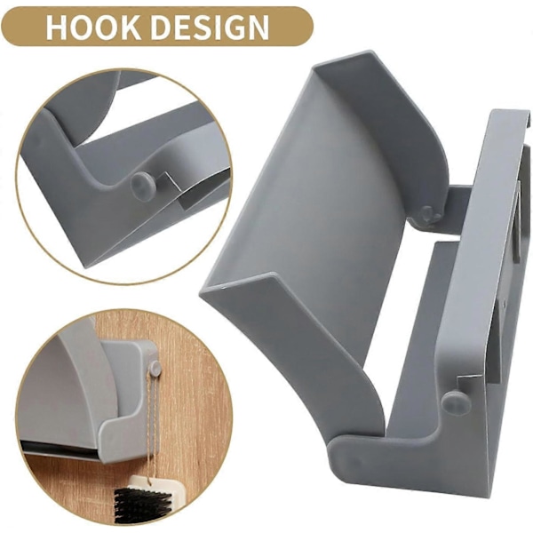 Skooppheng Veggmontert Sammenleggbart - skooppbevaring 22.5*10.5*13.5cm sammenleggbart veggmontert for vegghylle, uten boring, kleshenger for gang og
