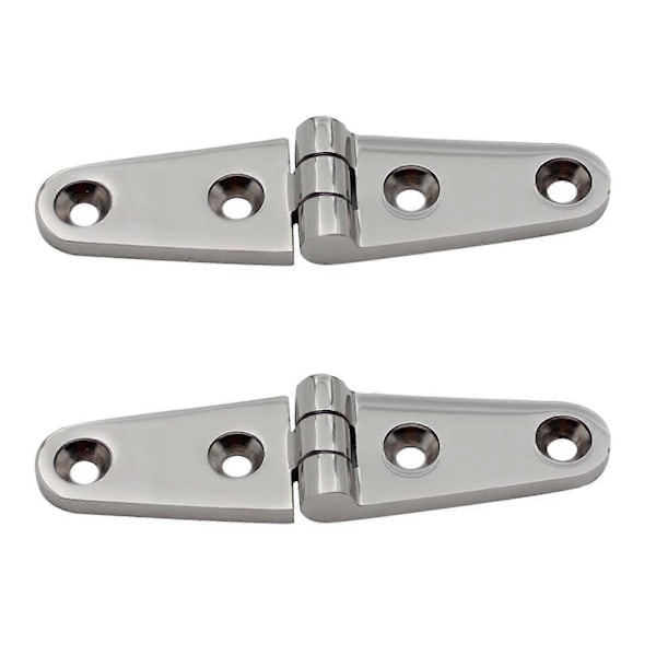 2 stk. Båd Marine Flush Dørhængsler 100x25mm Polerede Marine Hængsler Hardware