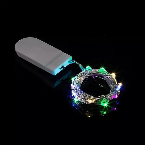 Batteridriven ljusslinga 2m Ljus Koppartråd 20 Mini-LED, Varmvit