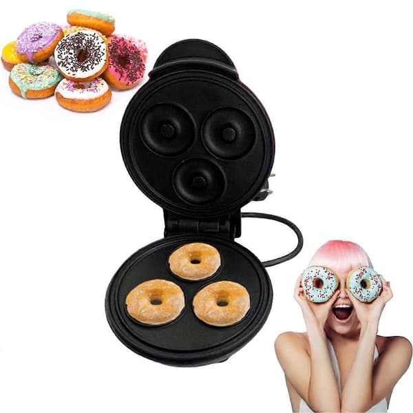 Elektrisk Donutmaskin Non-stick Belagd Kök Donut Maker EU-kontakt A