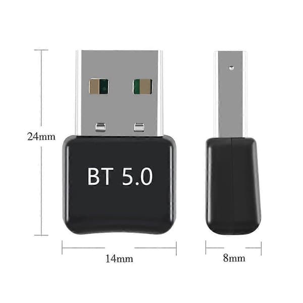 Creacube Trådløs USB Bluetooth-kompatibel 5.0 Adapter Dongle Musik Lydmodtager Adapter Transmitter til PC RTL8761B