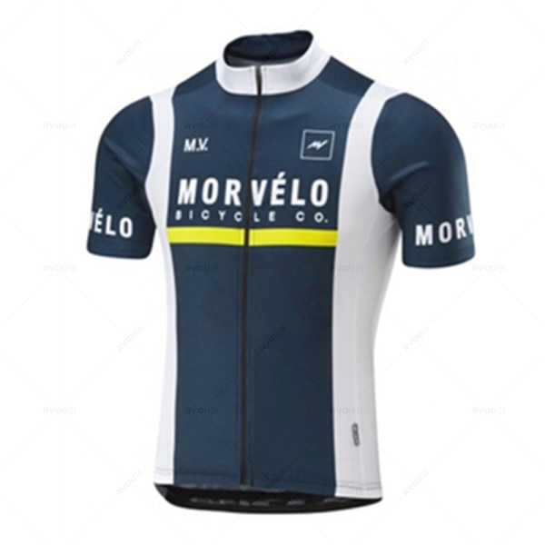 Morvelo Kesä Miesten Pyöräilyneulesarja Set Pyörä Vaatteet MTB Pyörä Vaatteet Lyhythihaiset Urheilut Ropa Maillot Ciclismo jersey 14 4XL