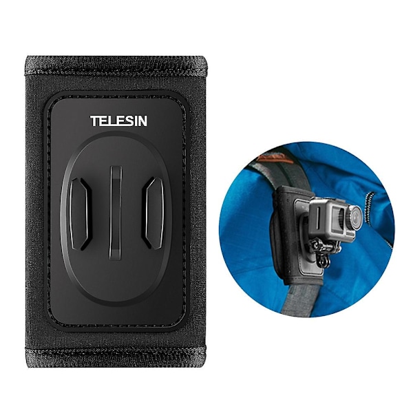 TELESIN Action Camera Ryggsekk Stropp Feste Klips Holder Kompatibel med DJI OSMO Pocket GoPro Hero 8/
