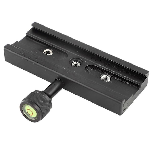 Sort Qr-120 Klemmeadapter Til Hurtigudløserplade 1/4\" 3/8\" Til Arca Swiss Rss Stativ