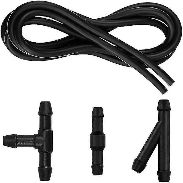 5m Torkarslang Kit, Vindrutespolarslang, Flexibel Slang, Munstycke Dimspolarslang