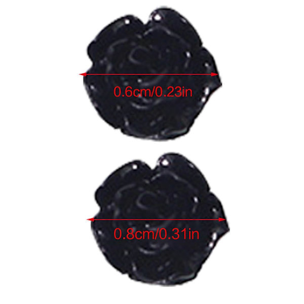 Camellia Nagelkonst Berlocker Manikyr Tillbehör 3D Blomma Nagelberlocker Nagelkonst Dekoration DIY Nagelkonst Tillbehör för Kvinnor