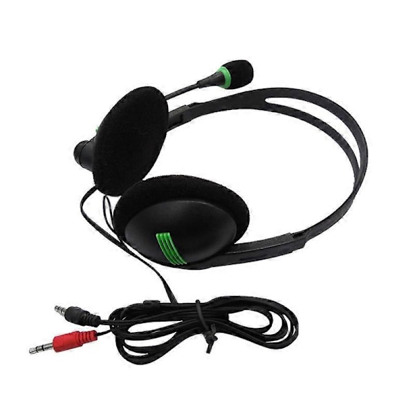 3,5 mm Audio Headset Computer Headset med 270 Graders Boom Mikrofon Egnet til Stationære Computere