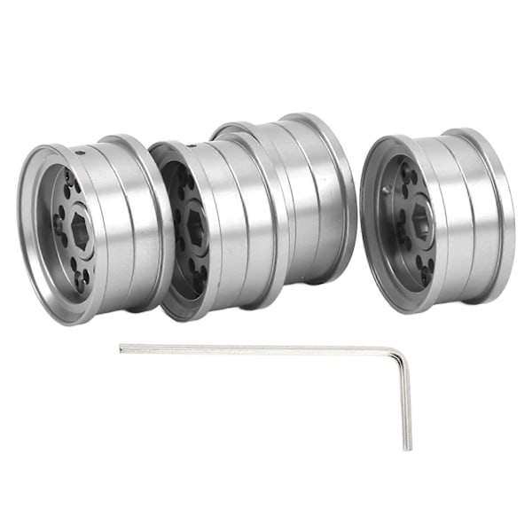 4 st Aluminiumlegering Hög Slitstyrka Titanfärg 1/18 1/24 RC Bil Hjulnav