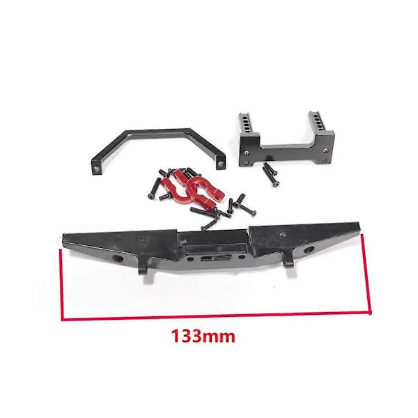 Metall Frontfanger med Slepekrok for MN128 1/10 RC Bil Oppgraderingsdeler Tilbehør, 2