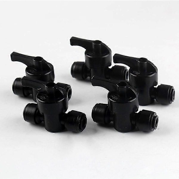 1/4\" Rak Slang Snabbkoppling Slang Backventiler Plast Vattenslang Backventiler Omvänd Osmos Akvariekopplingar (2st) QYRoadWolf