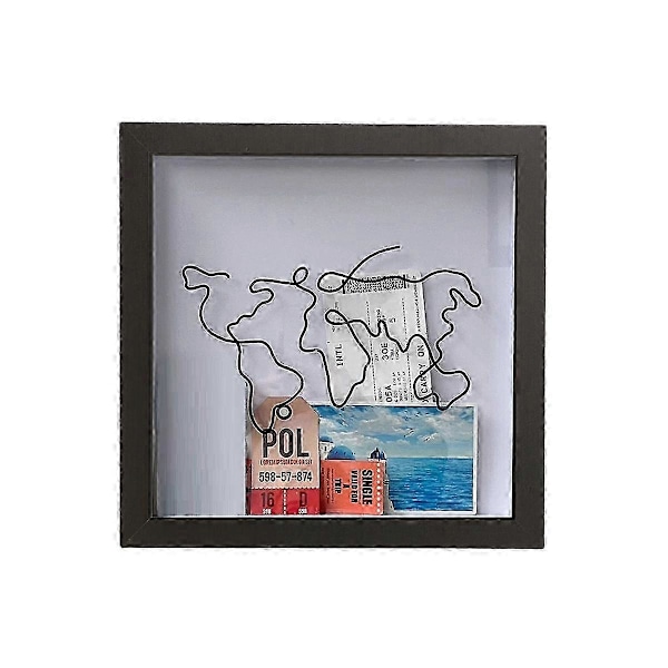 2 STK. Adventure Archive Box, Samleboks til minder, Billet Shadow Box, Opbevaringsboks til billetter, postkort, souvenirs