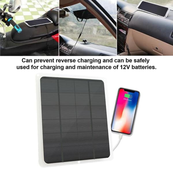 20W Mono Solcellepanel for 12V Batterilading 12V Vanntett Solcelle Batterivedlikeholdslader