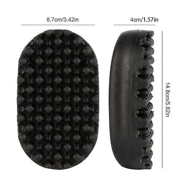 Silikon Hårborste för Lockar, Twist Curl Kam för Afro Lockar, Lockborste för Afro Hår, Tvättbar och Hållbar