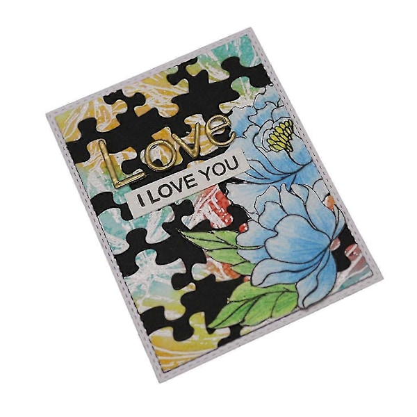 Puzzle Metalskæring Dies Stencil Til DIY Scrapbooking Papirkort Prægning Craf