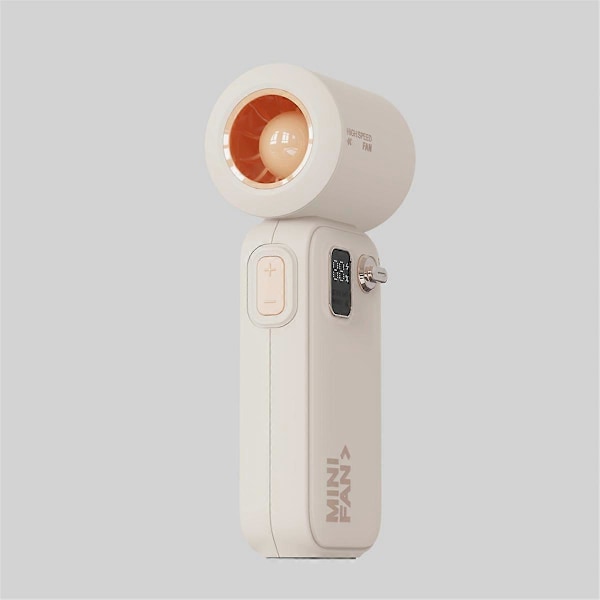 Genopladelig Turbo Håndventilator - Bærbar, Justerbare Hastigheder, Mini Håndholdt Design til Rejser, Camping,
