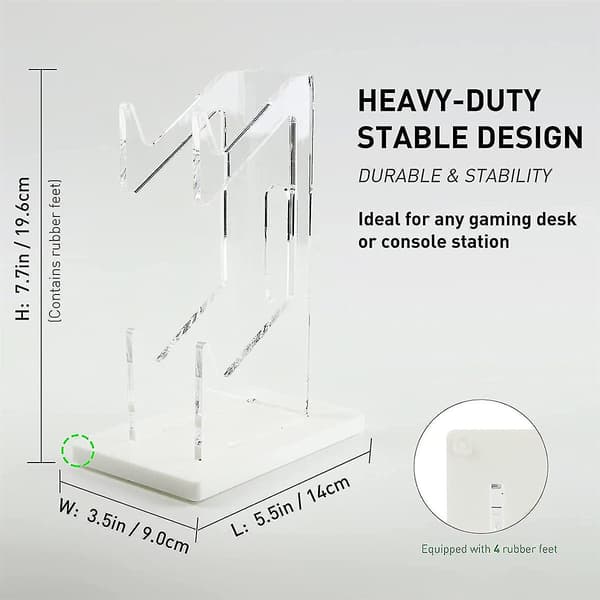 Dobbeltlags Spilcontroller Holder Akryl Gamepad Display Støtte Til Switch Pro/ / Joystick Stativ