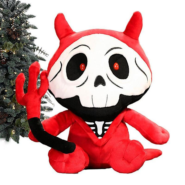 Uusi tumma sarja kauhunukke pehmolelu Little Devil Pehmo nukke pehmolelu kodin sisustukseen Tyyny Pojat Tytöt Pehmolelut Halloween-lahjat little devil