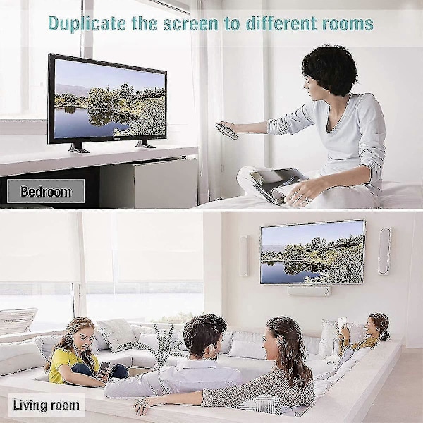HDMI Splitter Adapter, 1080p HDMI Han til Dobbelt HDMI Hun