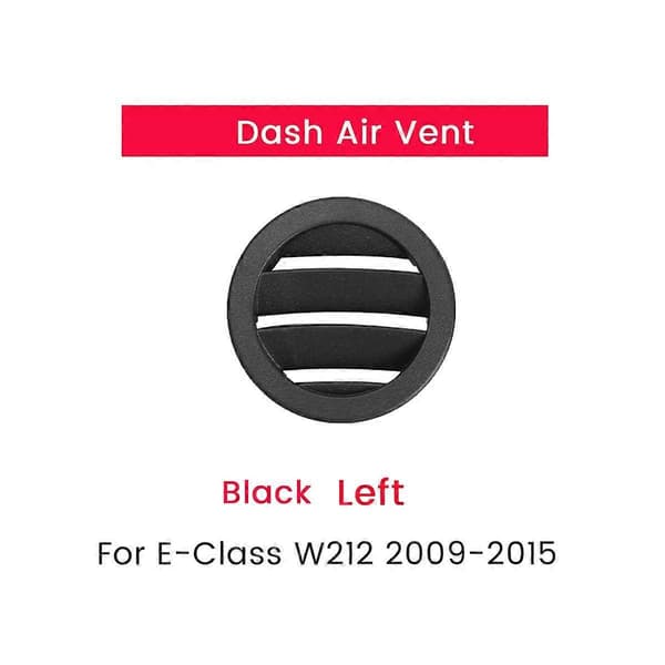 Vänster Svart Sida Instrumentbräda Luftutsläpp AC Ventilationsgaller Panel Skydd för E-Klass W212 E300 2009-2015