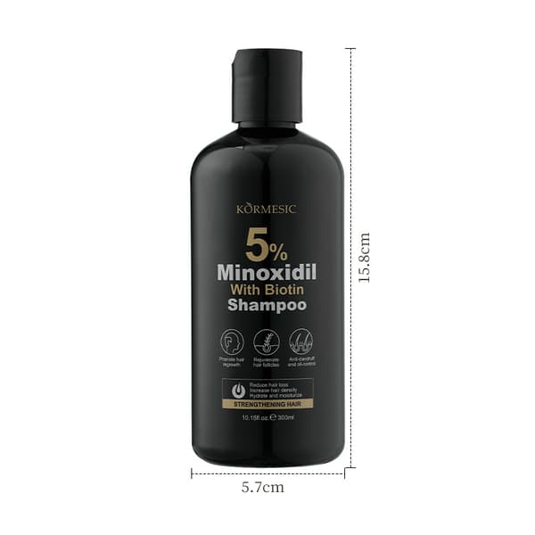 5% balsam för hårväxt, biotin, ginseng och ingefära - Stöder tjockare, fylligare hår - hårbotten B