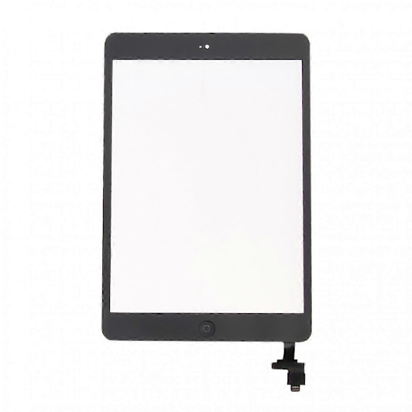 Kosketusnäytön lasin vaihto + Ic-siru + Kotipainike iPad Mini 1 2 musta