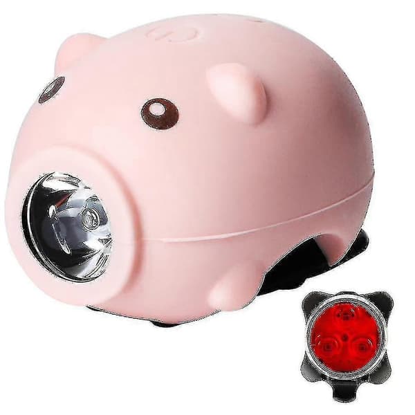 Cykellampor och baklampor med hornfunktion, USB-uppladdningsbara