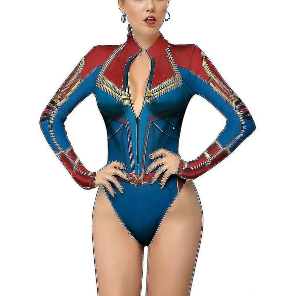 Kvinder Spiderman Skeleton Bone Ramme Trikot Bodysuit Halloween Party Fancy Dress Cosplay kostume style1 L