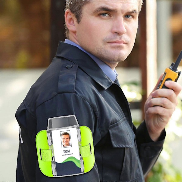 Høj-synlig Sikkerheds ID Arm Badge Holdere