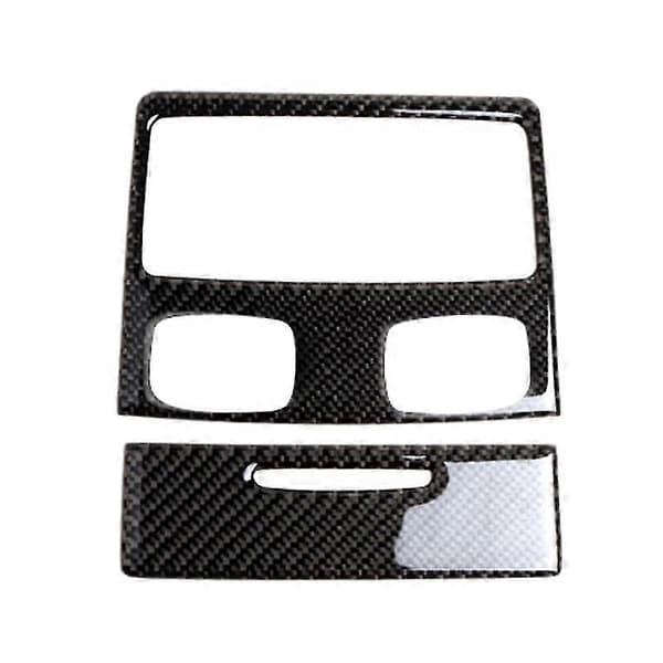 For E90 3-serie 2005-2012 Karbonfiber Interiør Bakre Luftutløpsdeksel Trim B