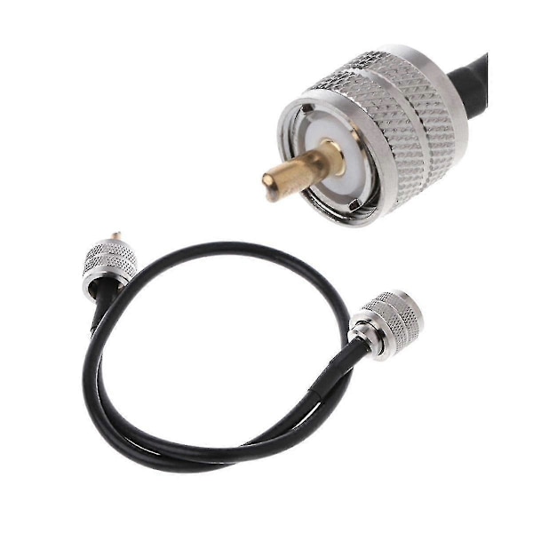 RF-koaksiaalikaapeli UHF-uros - UHF-uros liitin UHF PL259 uros - UHF uros PL259 RG58 pigtail-kaapeli 1m