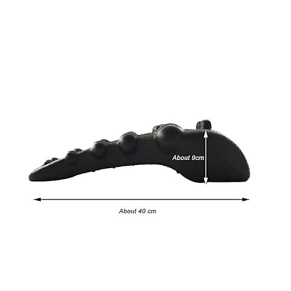 Tflycqcorrect kohdunkaulan nikama Lanne Traction Straight Spine Relax Selkähieronta black