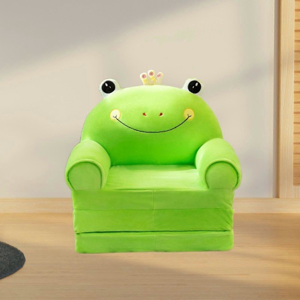 Børne Sofa Toddler Stol Konvertibel Sofa til Lounger 2 i 1 Tegneserie Toddler Sofa Fold Ud til Hjemme Stue Legeværelse