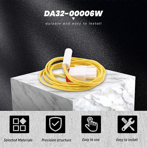 3 st DA32-00006W Kylskåp Avfrostningstemperatursensor Ersättning för AP41336842 DA32-10105R DA32-10105R