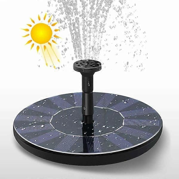 Solcellsdriven fontän med solpanel flytande solcellsdamm pump 16cm