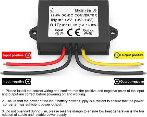 DCDC Boost Converter 12V til 13.8V 4A Stabil Spændingsforsyning til Bilradio og LED