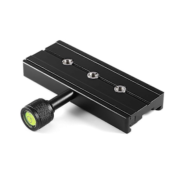 Sort Qr-120 Klemmeadapter Til Hurtigudløserplade 1/4\" 3/8\" Til Arca Swiss Rss Stativ