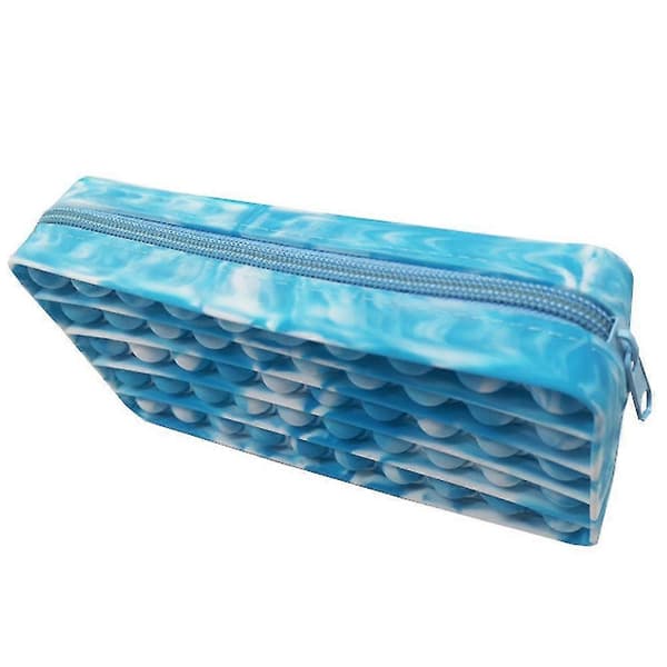 Push Bubbles Skrivmaterial Leksaker Väska Pennfodral Fidget Stress Relief